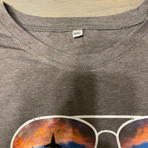 😎 Top Gun “Talk to me goose” • Gray T-Shirt - Picture 5 of 5